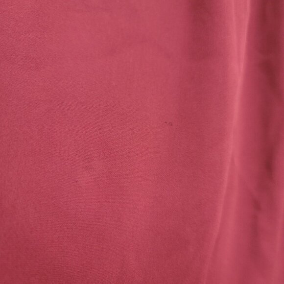 Parker Womens Pussybow Silk Blouse Size S Burgundy Red Long Sleeve Lightweight - Picture 8 of 16